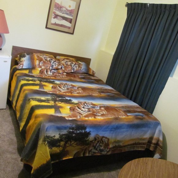 3 piece Queen Duvet cover with Two matching Pillow Covers -  Lion Design - Picture 3 of 6